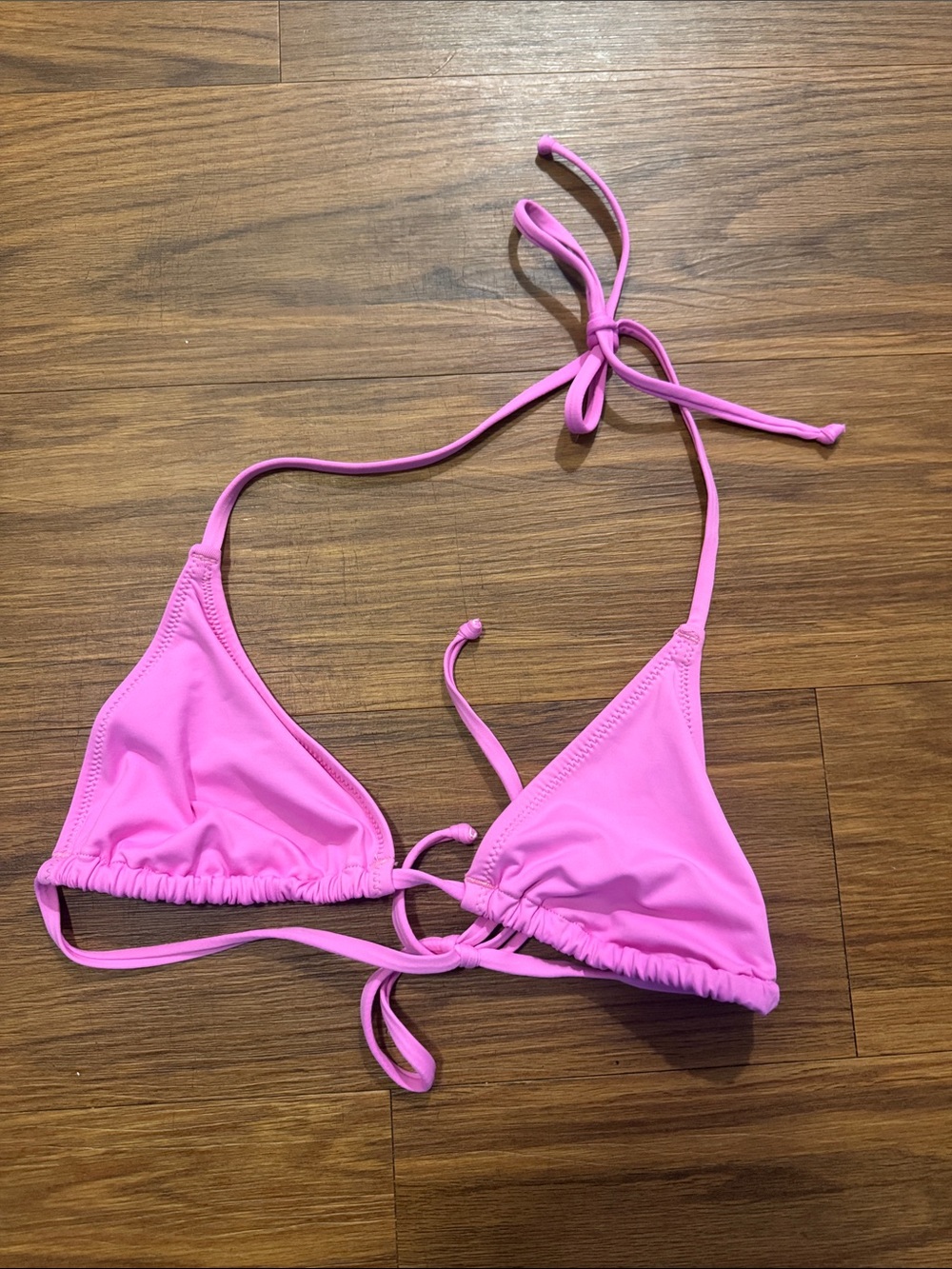 💕SKIMS Pink Triangle Bikini Top